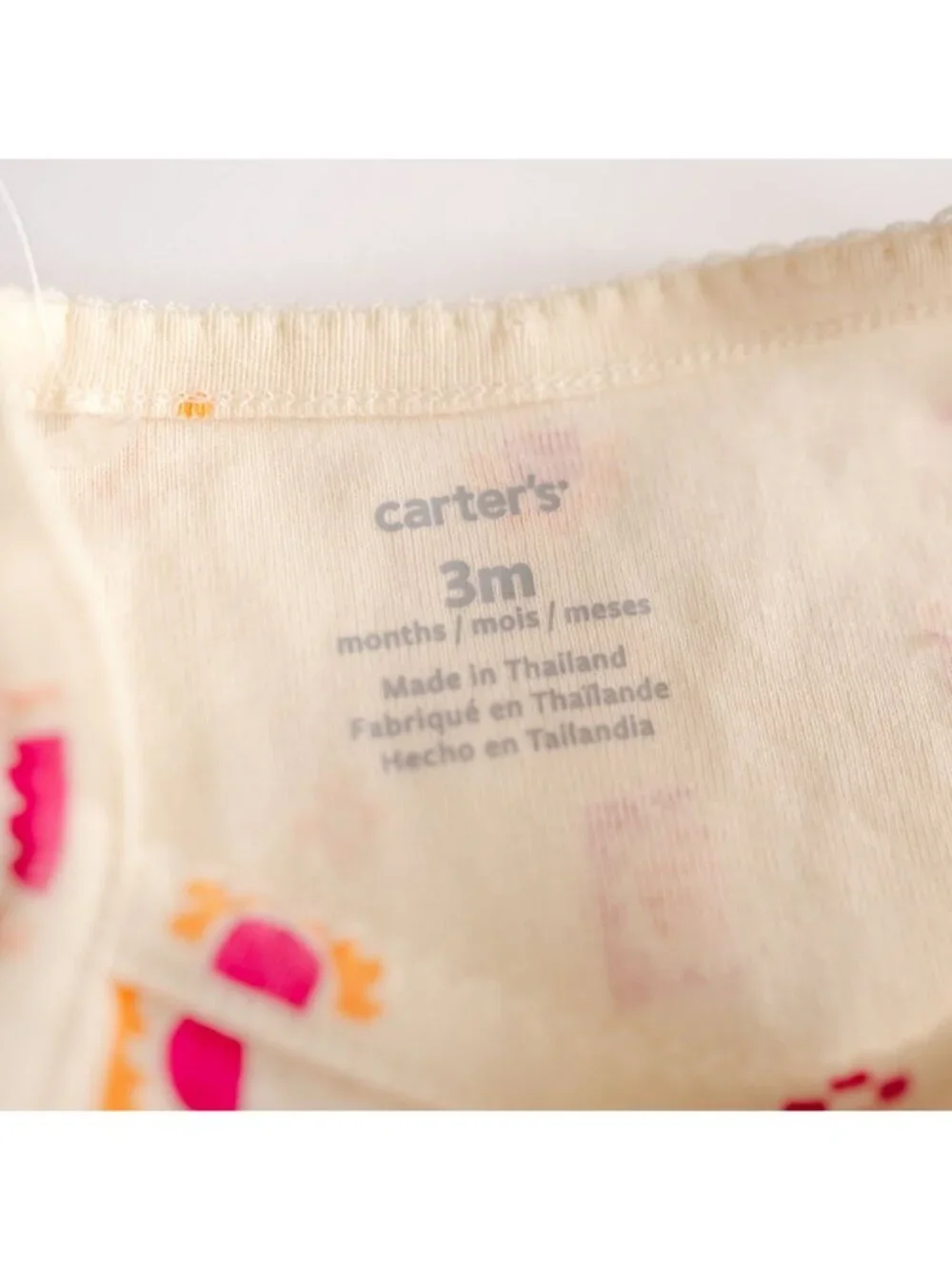 Carter’s Baby Girl 3M Pink Striped Dress & Chambray Bloomers Set NWT